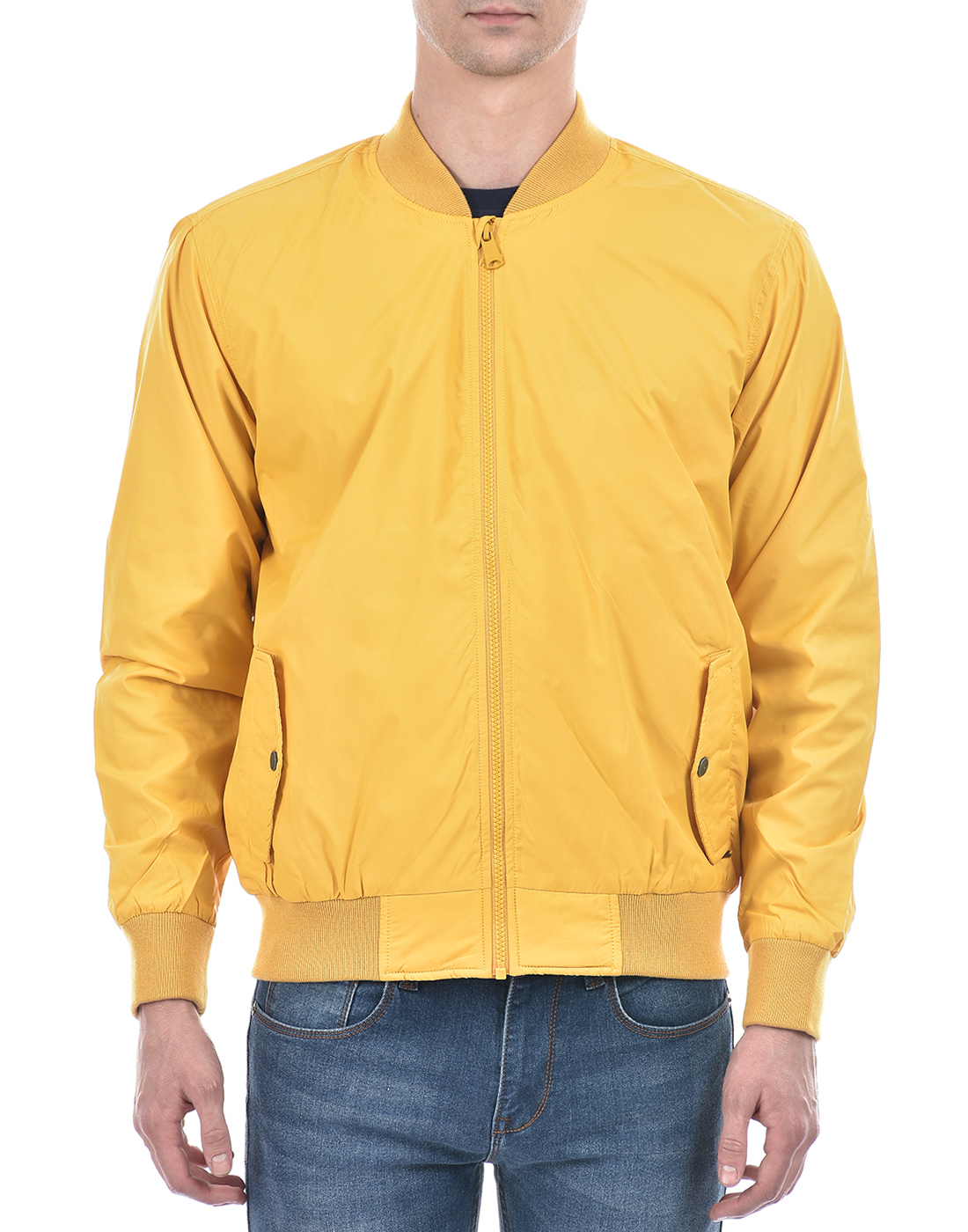 Numero Uno Men Solid Yellow Jacket